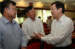 Chủ tịch nước tiếp xúc doanh nghiệp Thành phố Hồ Chí Minh 